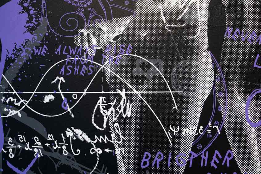 Brighter Then The Sun (black/purple), 2022 by Joseph Klibansky