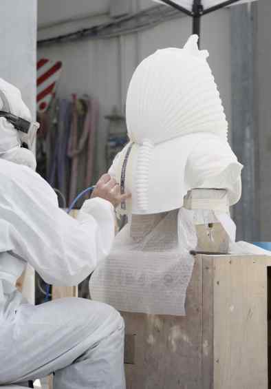 Valley of the Kings (white marble), 2023 by Joseph Klibansky