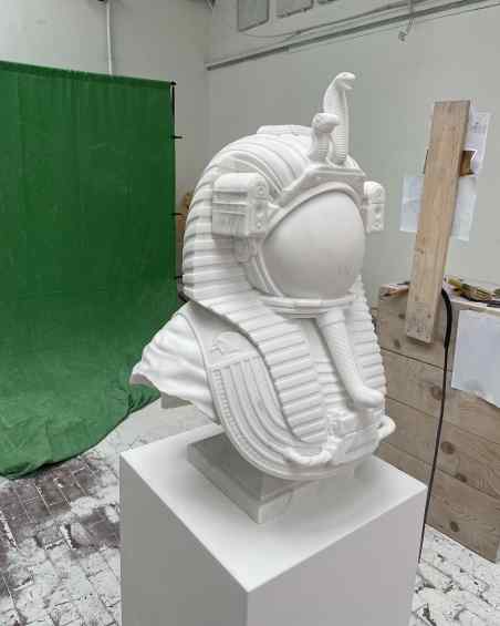 Valley of the Kings (white marble), 2023 by Joseph Klibansky