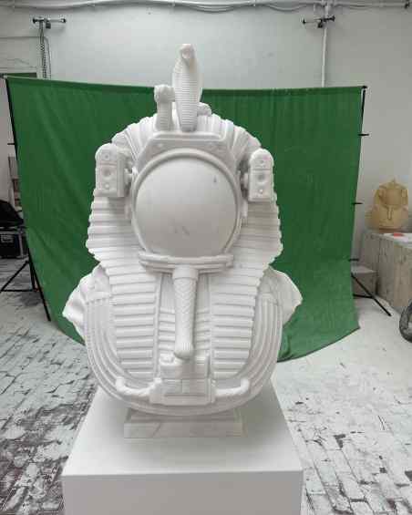 Valley of the Kings (white marble), 2023 by Joseph Klibansky